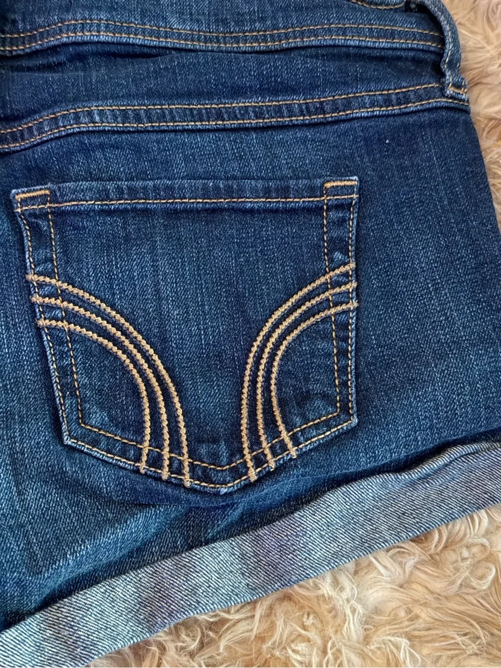Hollister Rolled Cuff Denim Shorts